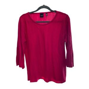 Rafaela, lightweight pink sweater, size M,three-quarter length bell sleeve, Nice